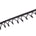 1 Inch Braided Stretch Metallic Beaded Fringe Tassel Fabric Trim SV582915 Black Image A3