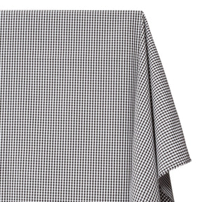1/8 Inch Gingham Check Polyester Cotton Poplin Fabric SV582933 White / Black Image A1
