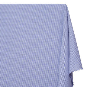 1/16 Inch Gingham Check Polyester Cotton Poplin Fabric SV583084 Imperial Blue / White Image A1