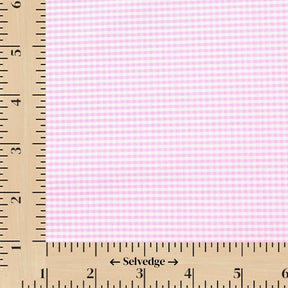 1/16 Inch Gingham Check Polyester Cotton Poplin Fabric SV575750 Lavender Image A9