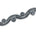 1.5 Inch Beaded Rhinestone Glitter Infused Iron On Sheer Fabric Trim SV582990 Grey Image A3