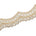 2.5 Inch Beaded Sequin Metallic Cording On Scalloped Mesh Lace Fabric Trim SV582996 Beige Image A3