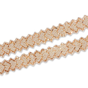 1.25 Inch Pearly Rhinestone Glitter Infused Iron On Scalloped Mesh Fabric Trim SV582999 Antique Gold Image A4