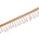 1.5 Inch Braided Metallic Cord With Beaded Tassel Fringe Fabric Trim SV583114 Rose Gold Image A3