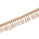 1.5 Inch Braided Metallic Cord With Beaded Tassel Fringe Fabric Trim SV583115 Champagne Image A3