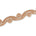 1.5 Inch Beaded Rhinestone Glitter Infused Iron On Sheer Fabric Trim SV583118 Rose Gold Image A3