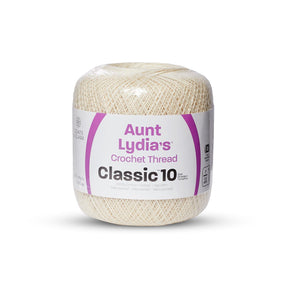 Aunt Lydias Classic Size 10 Cotton Crochet Thread SV583298 Natural (400 Yards) Image A1