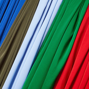 Matte Striped Crinkle Stretch Satin Fabric Group