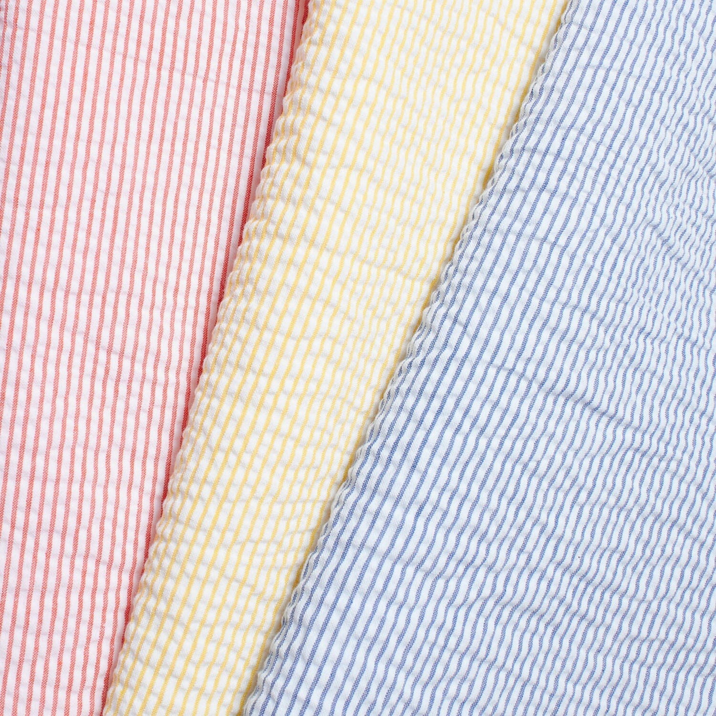 Striped Cotton Seersucker Fabric Group Image