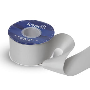 Keedil Grosgrain Ribbon Solid 2 25 Inch SV580580 Silver 1