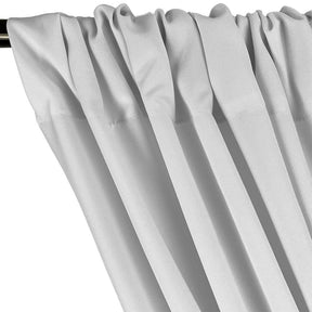 Polyester Poplin Rod Pocket Curtains (60 Inch) Silver Image 2
