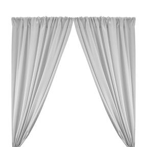 Polyester Poplin Rod Pocket Curtains (60 Inch) Silver Image 1