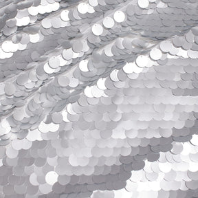Paillette Circle Sequins On Mesh Fabric SV570758 Silver Image A4