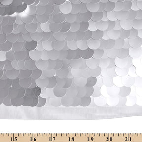 Paillette Circle Sequins On Mesh Fabric SV570758 Silver Image A9