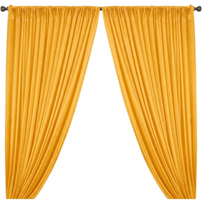 Yorkshire Natural Linen Rod Pocket Curtains Sunflower Image 1