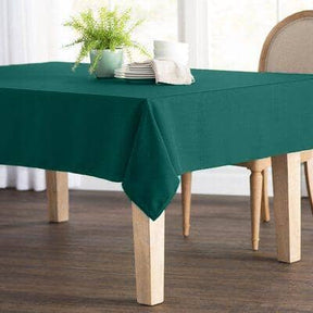 Polyester Poplin Rectangular Table Cloth Covers (60 Inch) Teal Image 1