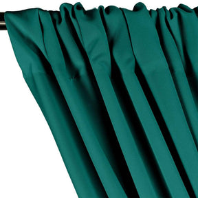 Polyester Poplin Rod Pocket Curtains (60 Inch) Teal Image 2