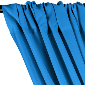 Polyester Poplin Rod Pocket Curtains (60 Inch) Turquoise Image 2