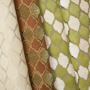 Trellis Chenille Upholstery Brocade Jacquard Fabric Group