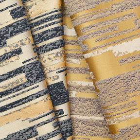 Abstract Stripes Extra Wide Brocade Upholstery Jacquard Fabric Group