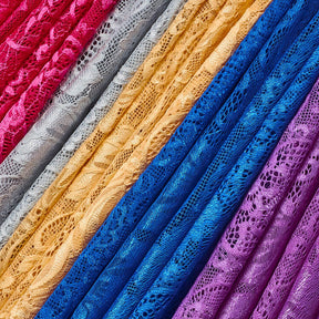 Victoria Stretch Lace Fabric Group