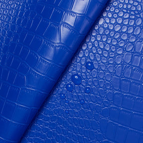 Ottertex Alligator Vinyl Leather- Royal Blue Fabric SV580208  Image A4