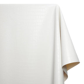 Ottertex Alligator Vinyl Leather- White Fabric SV580206  Image A1