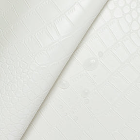 Ottertex Alligator Vinyl Leather- White Fabric SV580206  Image A4