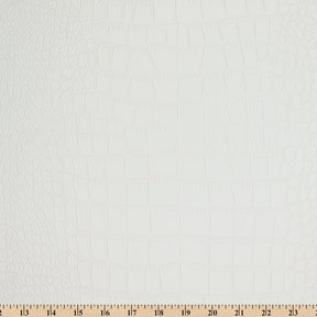 Ottertex Alligator Vinyl Leather- White Fabric SV580206  Image A9