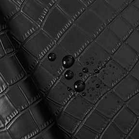 Ottertex Alligator Vinyl Leather- Black Fabric SV580205  Image A4