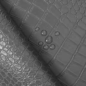 Ottertex Alligator Vinyl Leather- Grey Fabric SV581510  Image A4