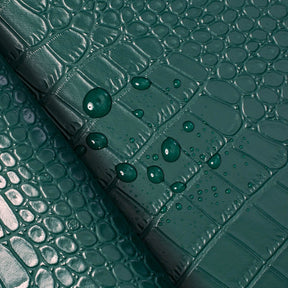 Ottertex Alligator Vinyl Leather- Forest Green Fabric SV580209  Image A4