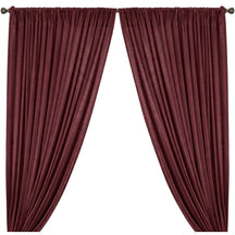 Yorkshire Natural Linen Rod Pocket Curtains Wine Image 1