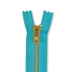 Ykk 5 Brass Closed End Jean Zipper SV579624 Grotto Blue 1