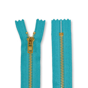 Ykk 5 Brass Closed End Jean Zipper SV579624 Grotto Blue 3