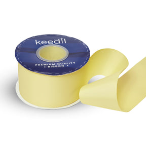 Keedil Grosgrain Ribbon Solid 2 25 Inch SV580587 Yellow 1