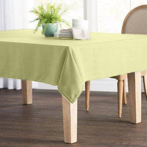Polyester Poplin Rectangular Table Cloth Covers (60 Inch) Yellow Image 1