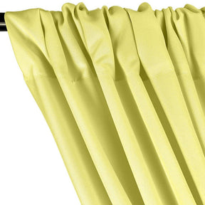 Polyester Poplin Rod Pocket Curtains (60 Inch) Yellow Image 2