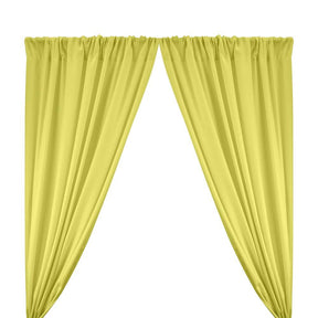 Polyester Poplin Rod Pocket Curtains (60 Inch) Yellow Image 1