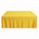 Rayon Challis Rectangular Table Cloth Covers Yellow Image 1