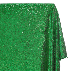 Zigzag Starlight Micro Sequins On Stretch Mesh Fabric Kelly Green SV579505 A1