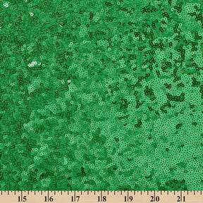 Zigzag Starlight Micro Sequins On Stretch Mesh Fabric Kelly Green SV579505 A9