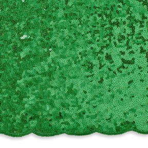 Zigzag Starlight Micro Sequins On Stretch Mesh Fabric Kelly Green SV579505 A3