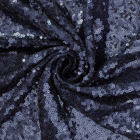 Zigzag Starlight Micro Sequins On Stretch Mesh Fabric Navy Blue SV579507 A2