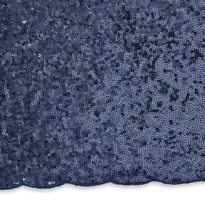 Zigzag Starlight Micro Sequins On Stretch Mesh Fabric Navy Blue SV579507 A3