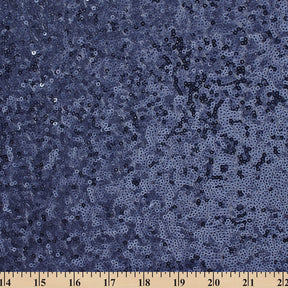 Zigzag Starlight Micro Sequins On Stretch Mesh Fabric Navy Blue SV579507 A9