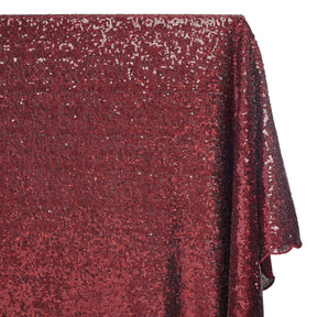 Zigzag Starlight Micro Sequins On Stretch Mesh Fabric Wine SV579508 A1