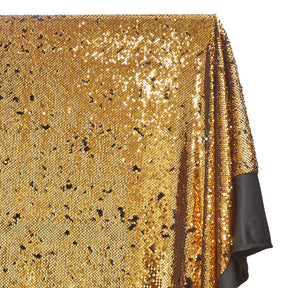 Two Sided Reversible Sequins On Stretch Mesh Fabric SV574635 Gold / Black 2