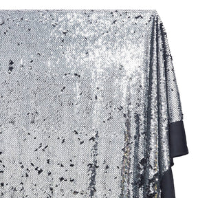 Two Sided Reversible Sequins On Stretch Mesh Fabric SV576257 Black / Silver 2