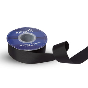 Keedil Solid 1 5 Inch Grosgrain Ribbon Black A1
